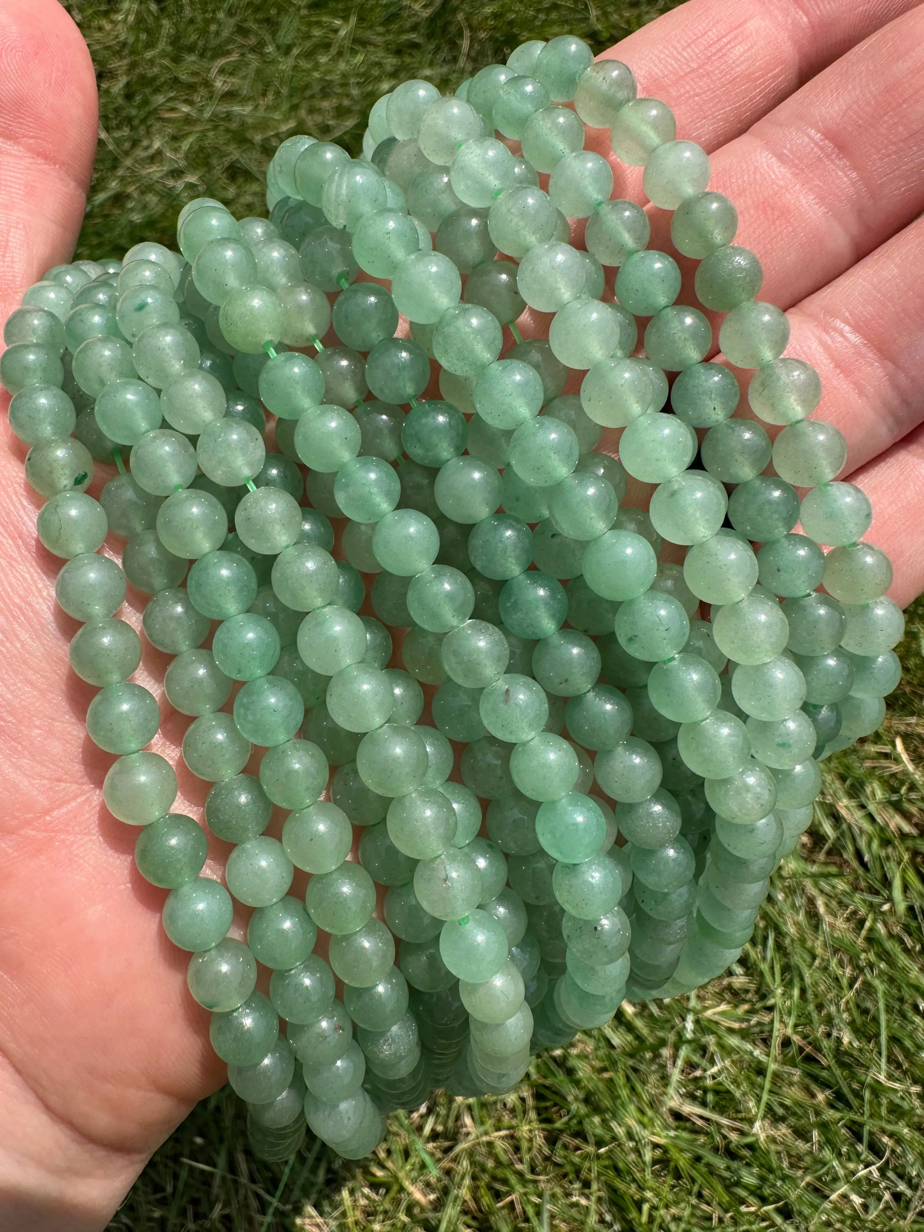 Green Aventurine Bead Strand for Jewelry Making