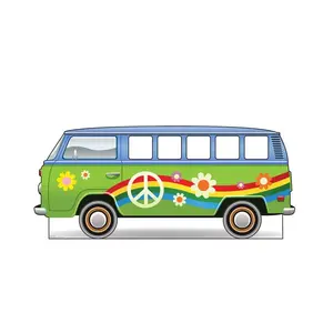 36 x 83 in. Hippie Bus Standin Cardboard Cutout Standup