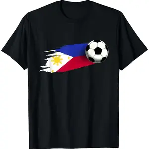 100%cotton Philippines Flag Jersey Philippine Soccer Team Philippine T-Shirt