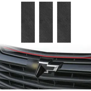 3pack  Vinyl Bowtie Logo Wrap Stickers for Chevy 11.8 "x 4" Car Emblem Logo Overlay Decals DIY Modification Waterproof Universal Decoration (Carbon Fiber)