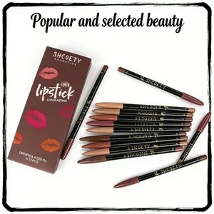 12-Piece Long-Lasting Matte Lip Liner Set | Rich Shades forFlawless Lips Matte Long Lasting Lip Liner Set EveningEyeliner Gift Gloss Lipstick Makeup Smooth Lipliner lip linereyeliner freckle pen eyeliner Lightweight Daily Cosmetic Glossy