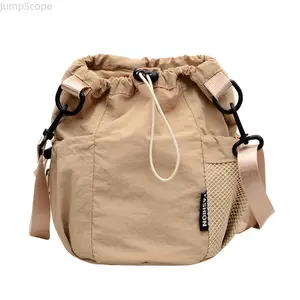 Casual Bucket Bag with Drawstring Closure - Lightweight, Durable & Fashionable Versatile Drawstring Shoulder Bag - Great for Travel, Shopping & Everyday Carry