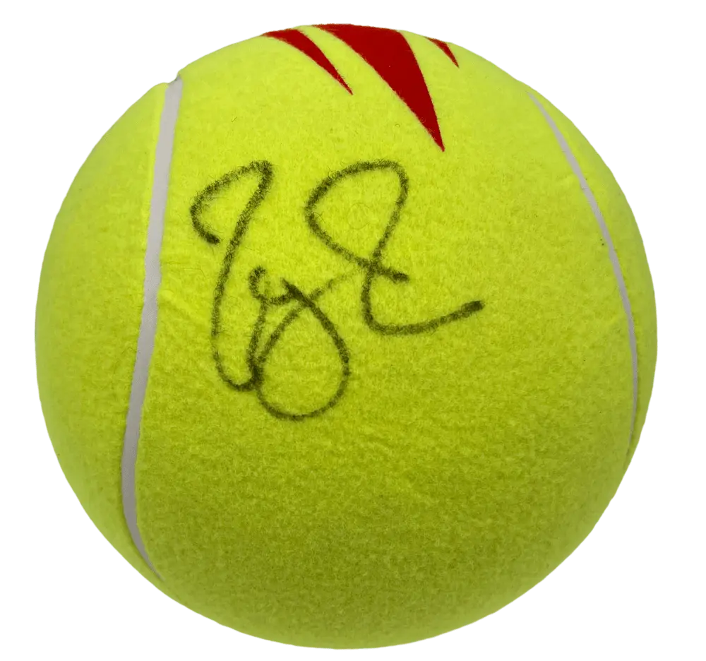 Roger Federer Authentic Autographed Jumbo Wilson Tennis Ball US Open