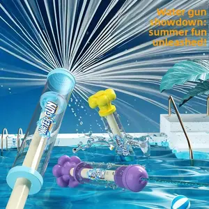 High-pressure water gun summer outdoor toy, suitable for children and adults, beach pool party, water fighting game, fireworks water gun toy, large capacity pull-out spray water spray festival water gun for children to play water fights