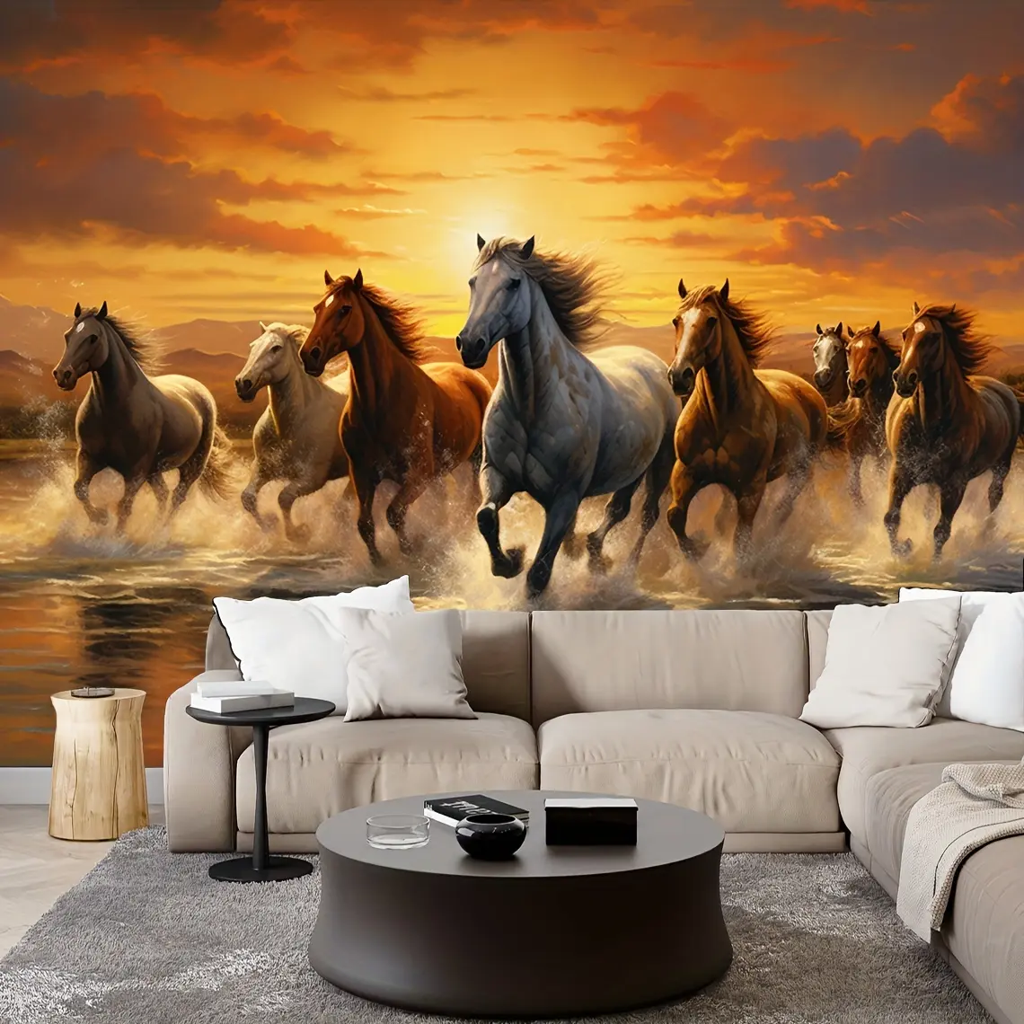 1 Sheet, Horse Pattern Tapestry, Polyester Tapestry, Suitable for Living Room Bedroom Office Wall Hanging, Home Decor Room Decor Party Decor, Comes with Free Installation Package
