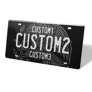 [Custom Text] MX Universal Metal License Plate Black/Green/Red/White/Pink