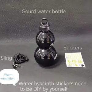 Myth Gourd Cup, Trendy Sports Water Bottle, Large Capacity Creative Cup, Vintage Plastic Cup, 750ML Volume, Perfect for Daily Use