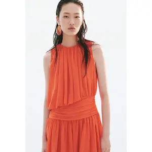H&M Draped bubble-hem dress