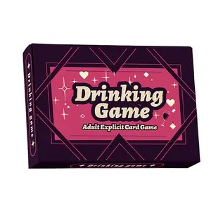 50 Adult Drinking Game Cards, Post-Dinner Team Board Games, Tabletop Games, Fun Question and Conversation Entertainment, Holiday Gifts for Christmas & Valentine's Day