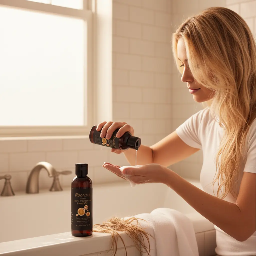 2 pieces of hydrolyzed keratin shampoo and conditioner set-Nourish damaged hair/prevent frizz and bifurcation/Hyaluronic acid 150ML*2