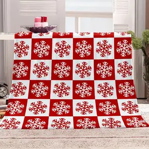 Christmas Snowflake Throw Blanket for Home Decor (1pc)
