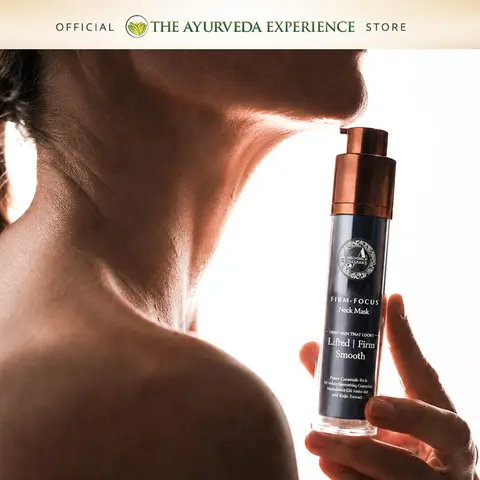 Firm-Focus Neck Mask 50g- Lifts, Firms, Smooths the look of Loose, Saggy Skin on the Neck, Jaw, Chin & Upper Chest - Focused Neck Firming Action with Phyto-Ceramides and Water Lily
