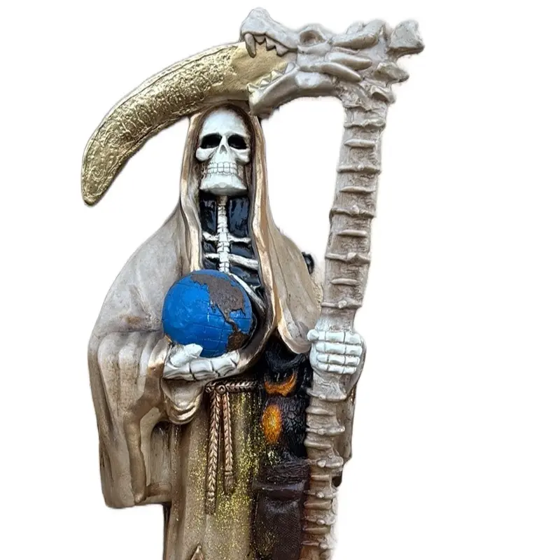 Santa Muerte  Estatua  color hueso