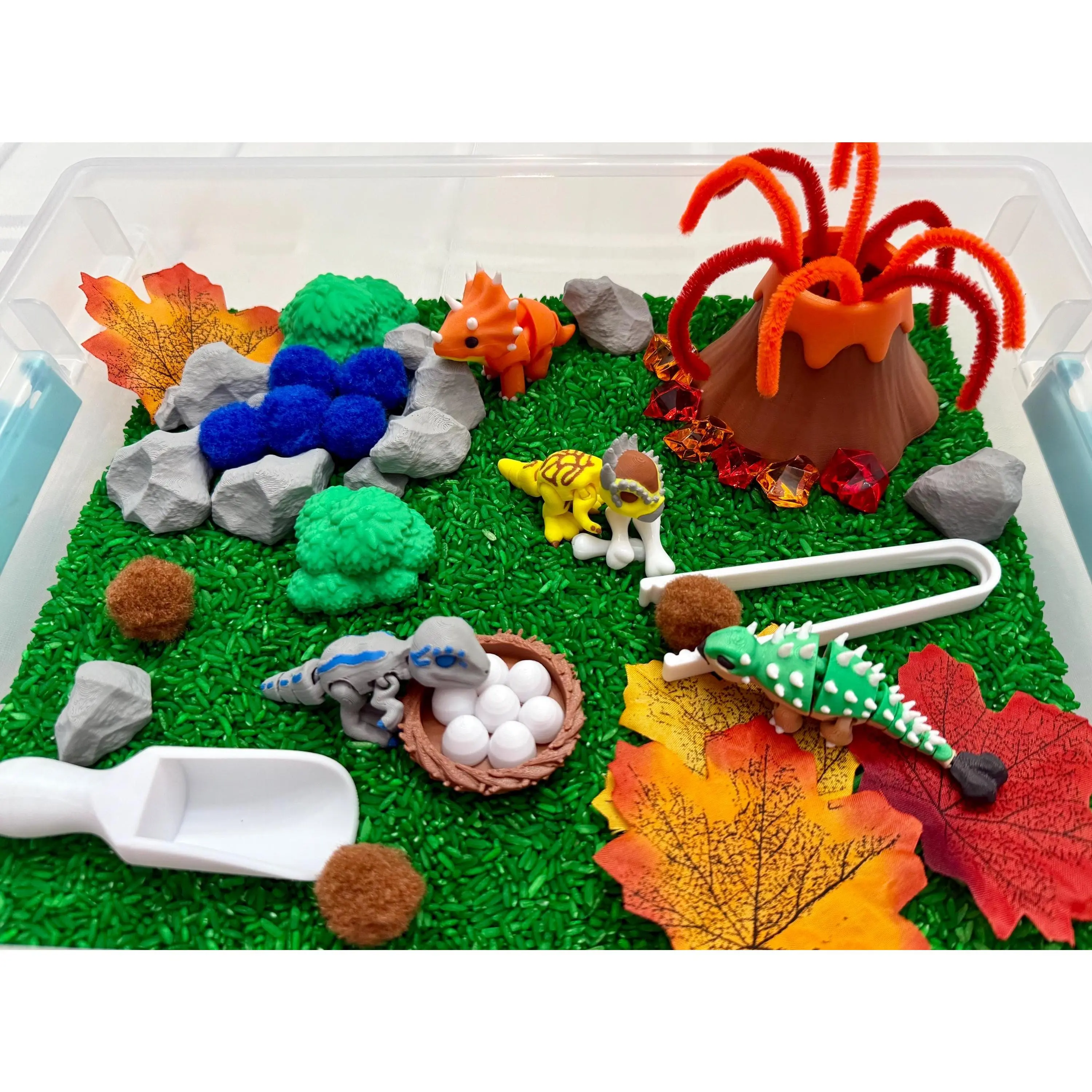 Dinosaur Sensory Bin, Classic Novelty Stress Relief Toy for Kids
