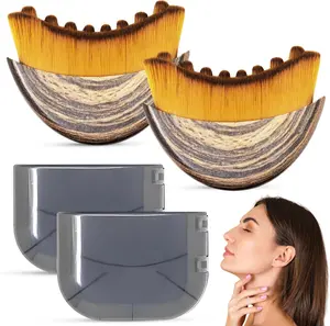 Lymphatic Contour Face Brush,Face Conture Brush, Chin & Jawline Sculpting,Fit The Skin Precisely and Relieve Fatigue,Suitable for Both Home Use and Beauty Salons