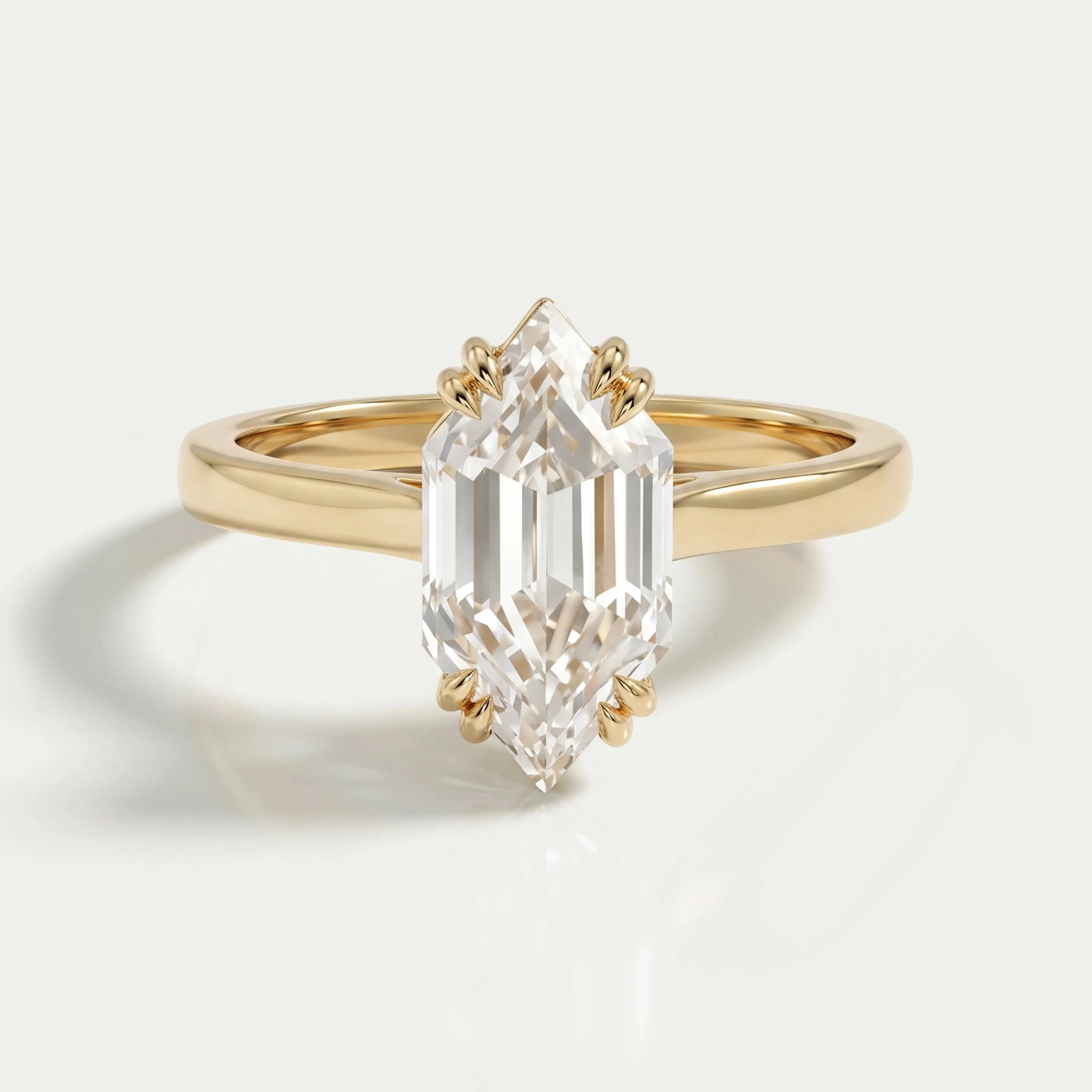 Dutch Marquise Lab Diamond Solitaire Engagement Ring
