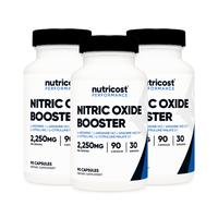 3-Pack Nitric Oxide Booster (90 Capsules) 