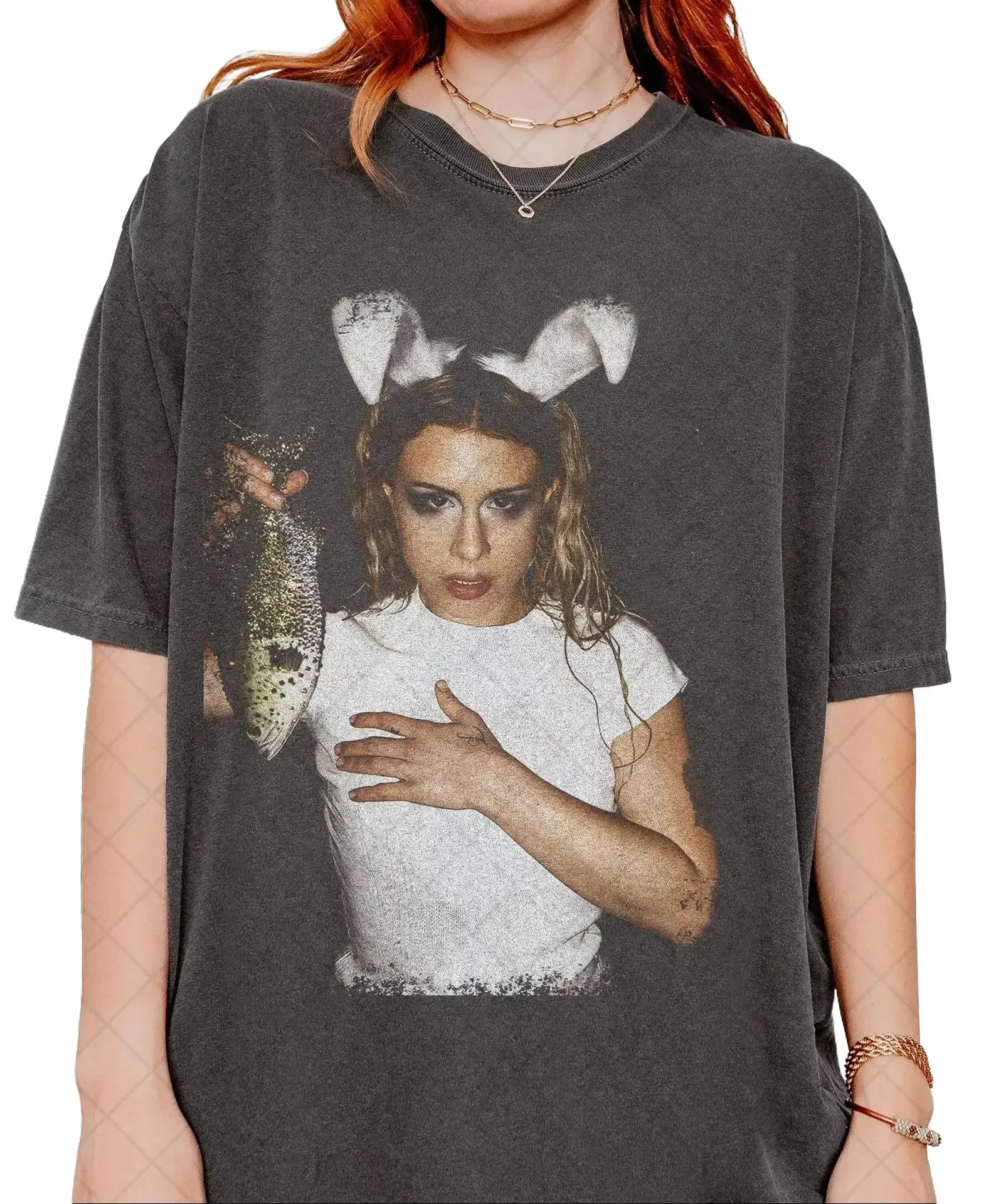 Slayyyter Bunny Ears T-Shirt, Pop Star Graphic Tee,Vintage Aesthetic Singer Shirt, Indie Pop Fan Merch, Retro Music Lover Tee ITTN26080427