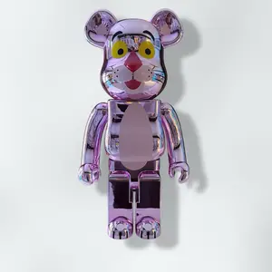 Bearbrick x Pink Panther x Chrome Pink 1000%