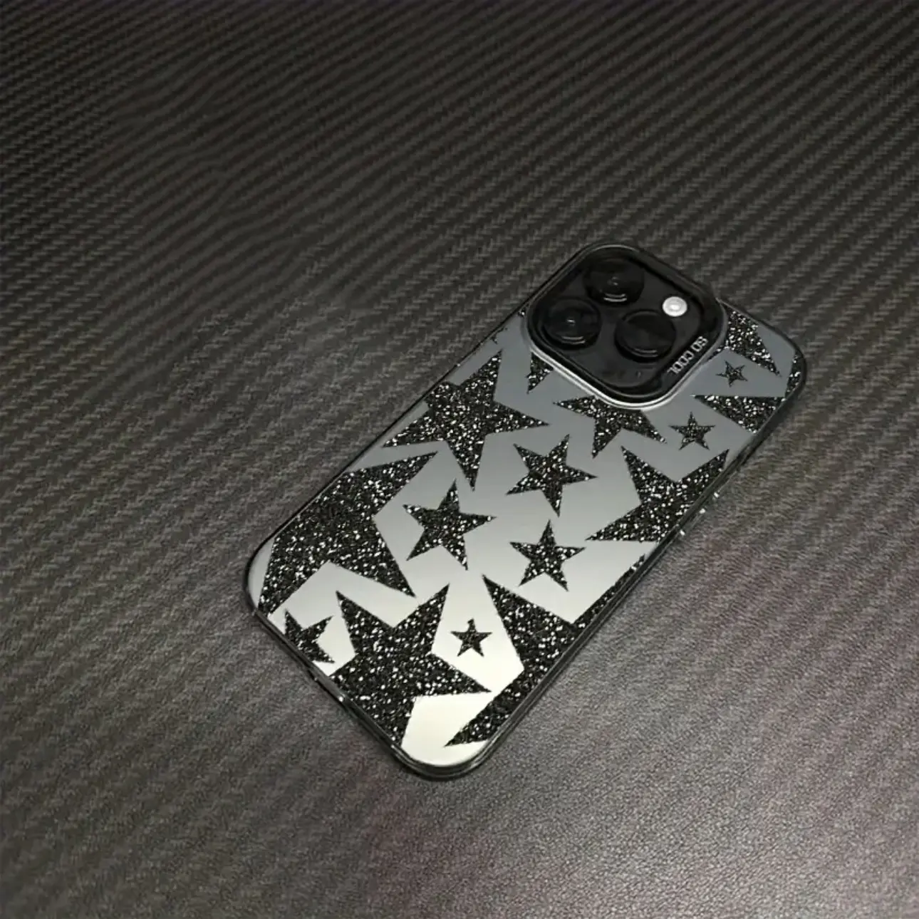 Sparkling Star Pattern Imd Phone Case, Unique Design for iPhone 17 Pro Max, Compatible with iPhone 16/15/14 Plus/13/12/11, Protective Cover