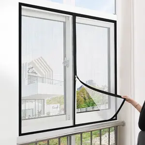 Zipper Mosquito Net Protection Mesh, Easy Installation Hook Design, Multiple Sizes Available, Child Safety, Anti-Mosquito & Insect Shield