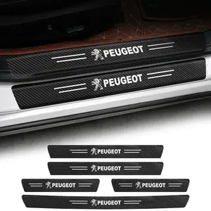 Car door threshold scratch protection sticker For Peugeot 206 307 308 5008 4008 3008 207 208 407 408 508 2008 5008 301 106 107