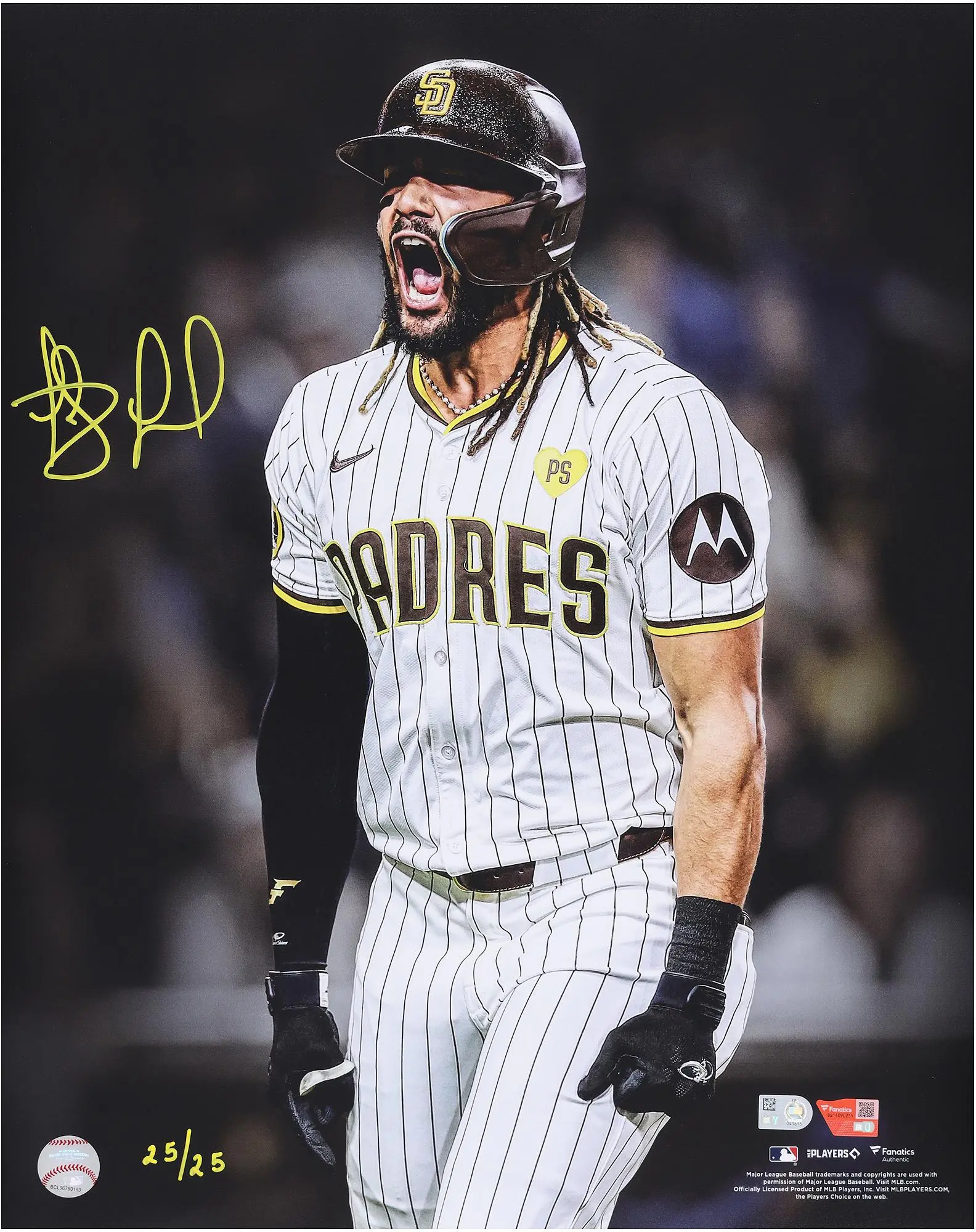 Fernando Tatis Jr. San Diego Padres Autographed 16" x 20" Unleashed Spotlight Photograph - Limited Edition 25 of 25 - Fanatics Authentic Certified