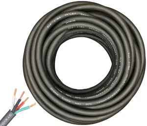 Windy Nation 16/4 SJOOW Cable Cord Wire 16 Gauge 16 AWG 4 Conductor 300V Portable Power Extension Cord with Ultra Flexible Insulation Jacket ETL Approved
