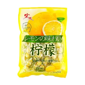 HONGYUAN Honey Lemon Hard Candy Drops - 500g Bulk Pack, Soothing Throat Relief & Refreshing Citrus Flavor