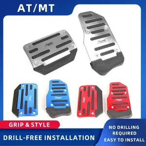 Car Brake Pedal for Automatic and Manual Transmission, Universal Car Foot Pedal, Suitable for All Types of Vehicles, Car Accessories
