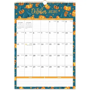 2026-2027 18-Month Large Wall Calendar, Covers Jul 2026 to Dec 2027, 12" x 17" with Hook, 12 Different Themes, Perfect for Daily Organizing