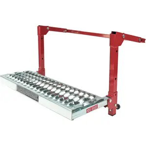 Tire Step for Truck, SUV, Semi, Heavy Duty 300 lb.Capacity, Non-Slip 'Cheese Grater’ Steel Surface, Adjusts to Fit Any Diameter Tire Up to 13 in.Wide, Folds Flat for Storage – 647596EC