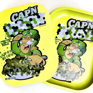 Cap'n Granola Cereal Snacks 7 x 5 Inch Premium Food Storage with Magnetic Lid, Smell-Proof Feature, Convenient Design for Movie Nights limited time