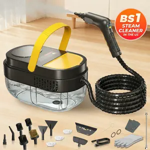 Steam Cleaner, 3-Level Adjustable Handle, Fast Heat-Up, 1.69 Qt Large Tank, Steam Cleaner for Home,Portable Steamer with 15 Accessories, Ideal for Home, Tile, Grout, Floor, Car, Dirt & Grease Cleaning