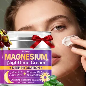 50g Magnesium Nighttime Cream, Skin Tightening Cream With Vitamin E, Caffeine & Niacinamide, Firming Cream for Face and Face Night & Day Use, Face Moisturizer for Feels Hydrated, Smoother, Lifted Skin, Face Lift Cream, For Face And Body ﻿