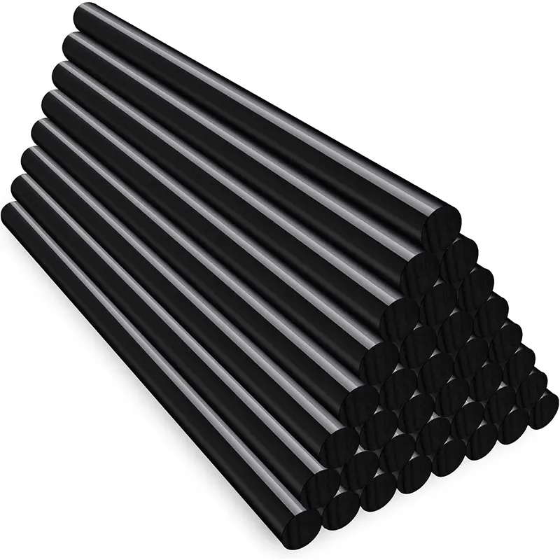 Professional Grade Black Hot Melt Glue Stick, 10.6x0.43in High Bond Adhesive with Super Strong Adhesion, for DIY Enthusiasts, Car Decoration, Cloth Projects