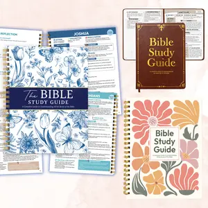 2026 Version Inspirational Text Spiral-Bound Notebook - Bible Study Guide for 66 Books, Premium Colorful Floral Office Stationery for Daily Study & Reflection, Inspirational Text Notebooks