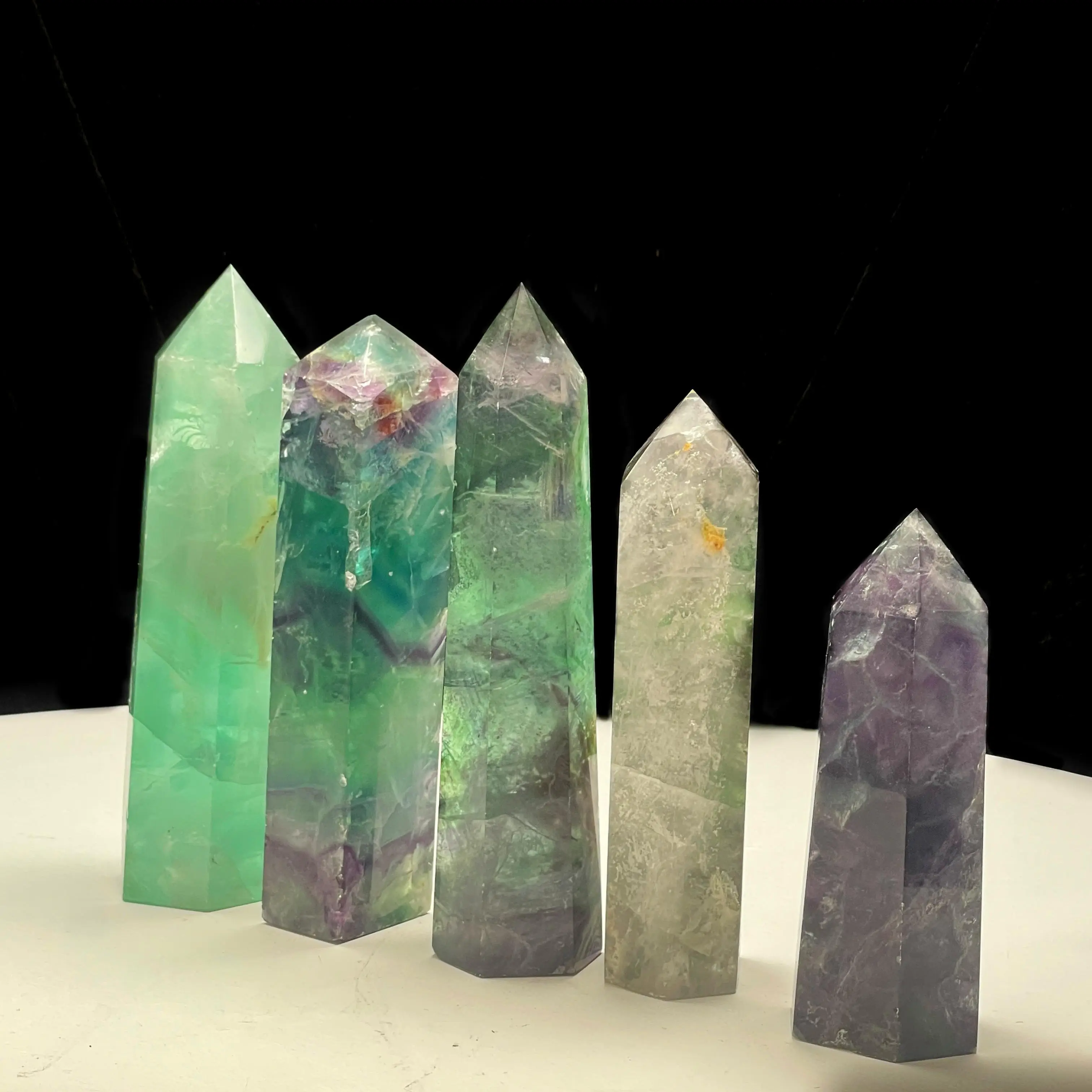 [Crescent Cast] All Fluorite Products for Clarity, Healing & Protection - Spheres, Towers, etc. - Options Are In The Variations
