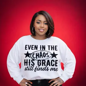 Even In The Chaos His Grace Still Finds Me Screen Print