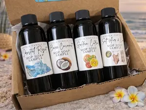 Summer Mop Soap Sample Pack | 4 Mini Floor Cleaners | Try 4 Scents | Non-Toxic Hardwood & Tile Cleaner