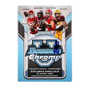 (1) 2025 Bowman University Chrome Football 7-Pack Blaster Box(See description for more details). Sports Trading Cards.