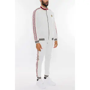 Men's Version Couture Zip Up Full Circle White Tracksuit