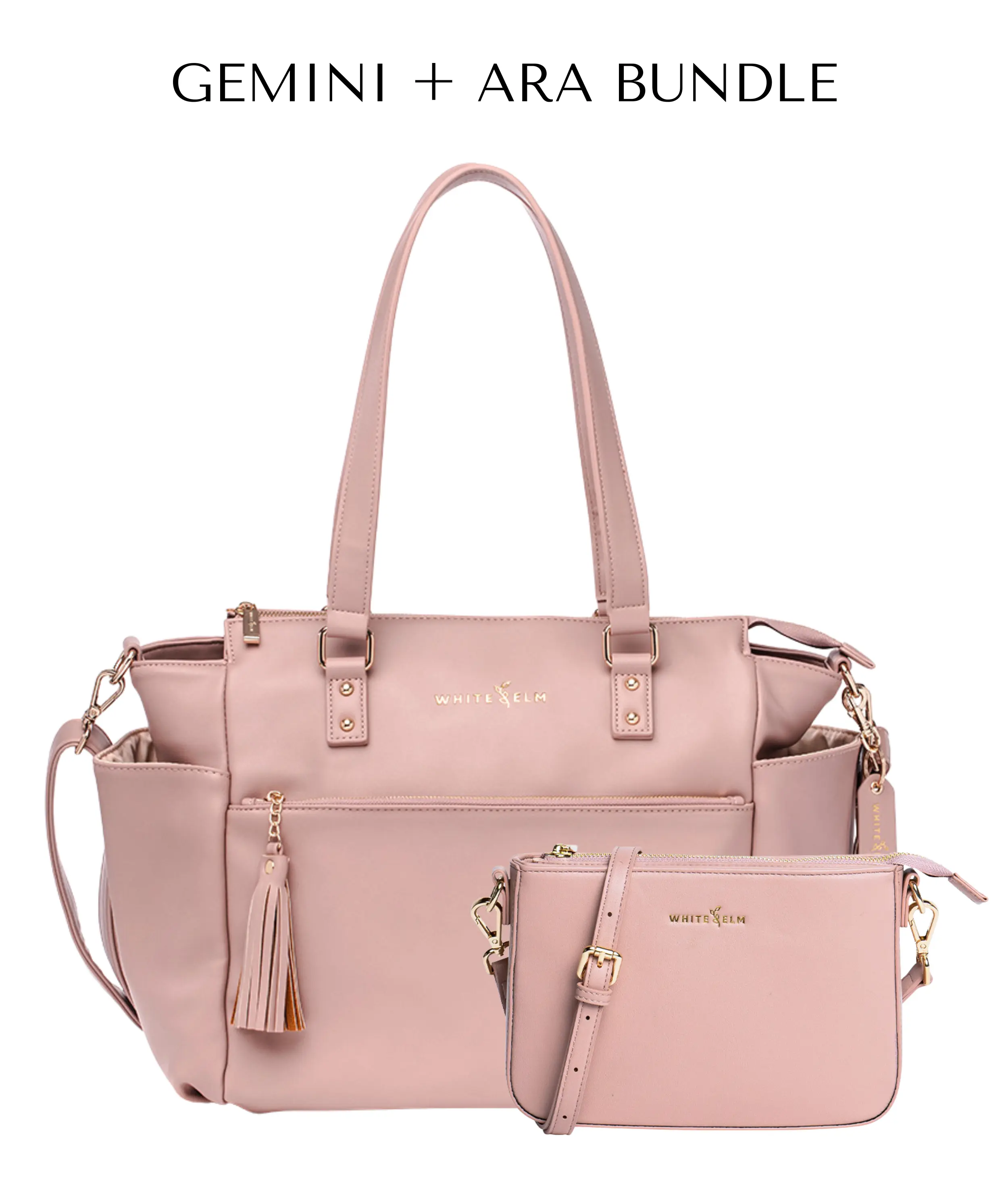 GEMINI + MATCHING ARA CROSSBODY CLUTCH