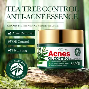 Tea Tree Acne Treatment and Oil Control Serum: Naturally Fades Acne Marks, Deeply Cleanses, Removes Pimples and Blackheads, and Repairs the Skin. Cream Facial
