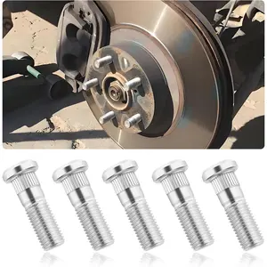 5PCS M12x1.50 Wheel Stud 90113S5H005 610-269,Steel Wheel Bolts,Replacement Wheel Lug Stud Kit Compatible with Acura Honda
