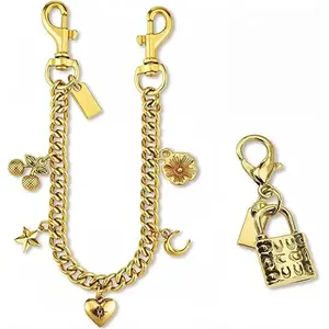 Cherry Bag Charm Chain, Fashionable Women's Bag Clip, Cherry Chain with Lock Clasp, Stylish Accessory for Bags