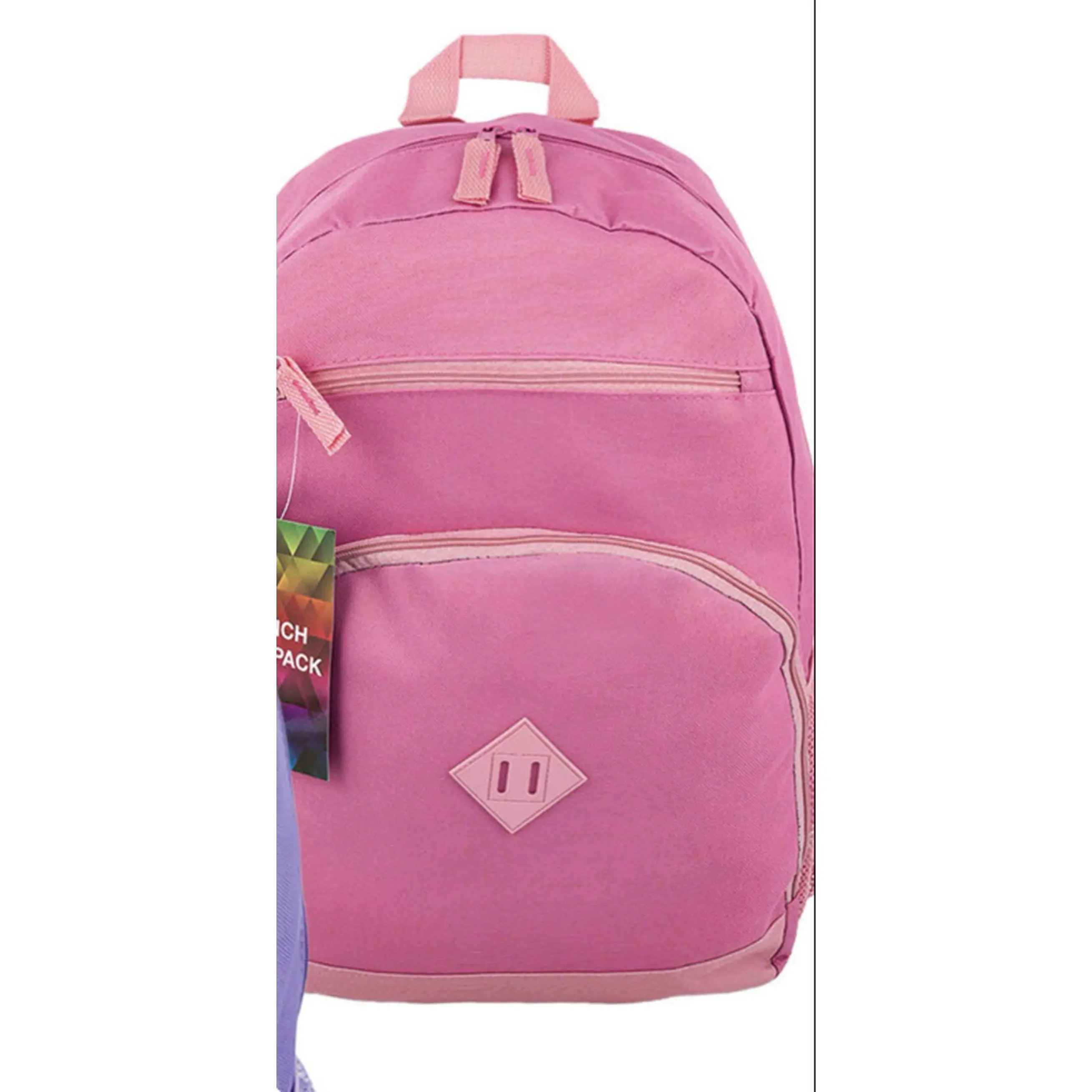 Pink 17 Inch Backpack - Stylish and Practical Design for Daily Use