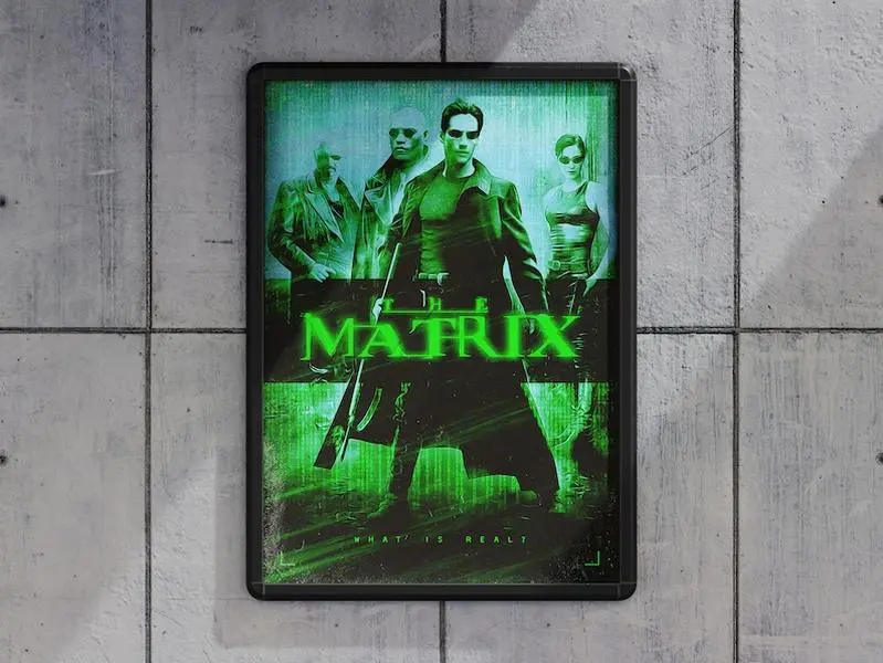 Matrix Movie Wall Art, Matrix Printable Poster, Movie Home Decor, Gift for Cinema Fans