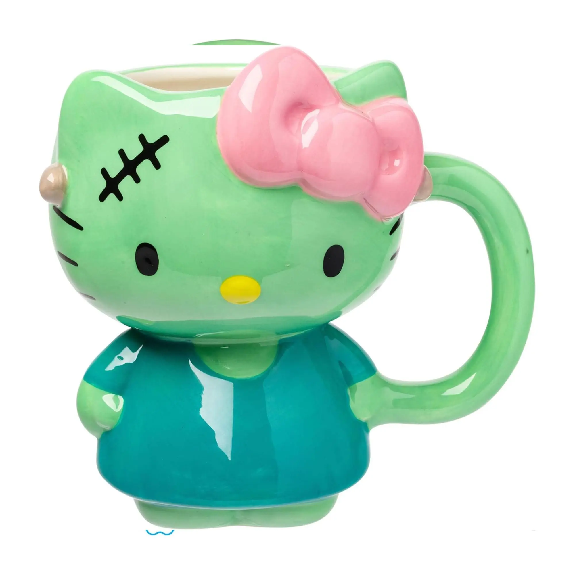 Sanrio Hello Kitty Frankenstein Costume 20 Ounce 3D Sculpted Ceramic Mug