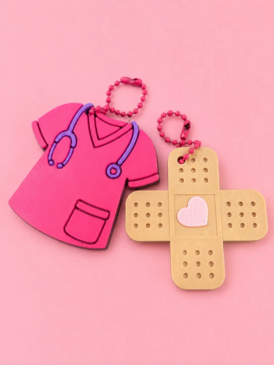 2Can Opener Keychain – Cute Nurse-Inspired Bandage & Scrub Design